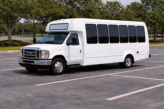 20-passenger minibus available for charter in Orange, CA